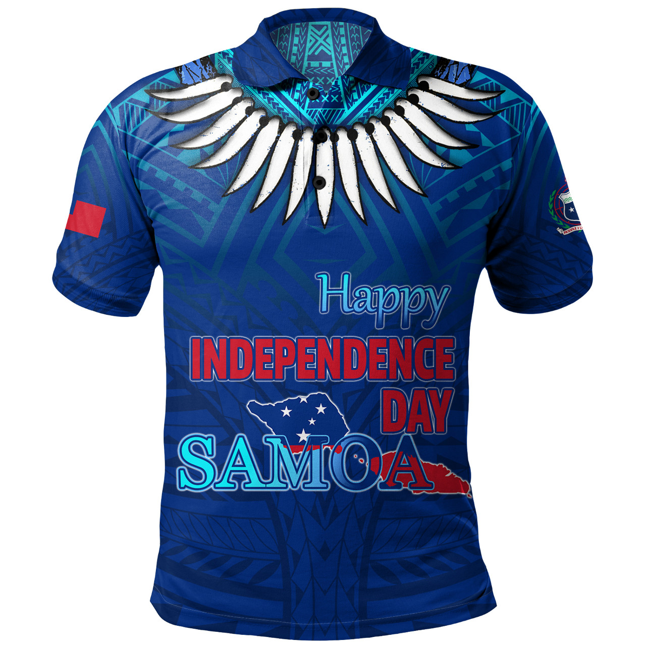 Samoa Polo Shirt Happy Independence Day Samoa