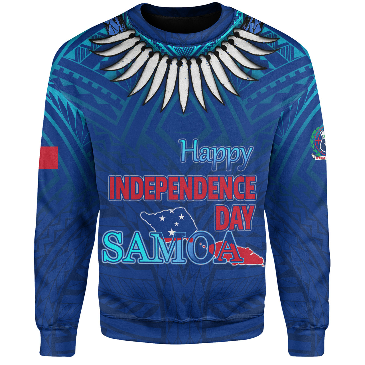 Samoa Sweatshirt Happy Independence Day Samoa