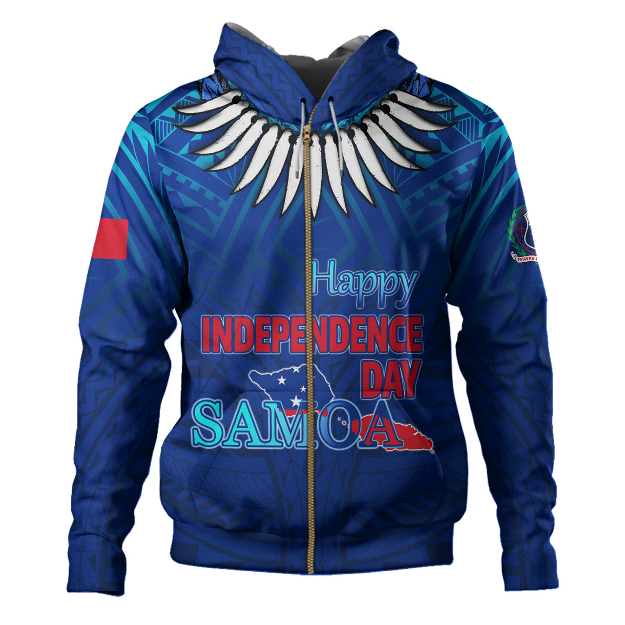 Samoa Hoodie Happy Independence Day Samoa