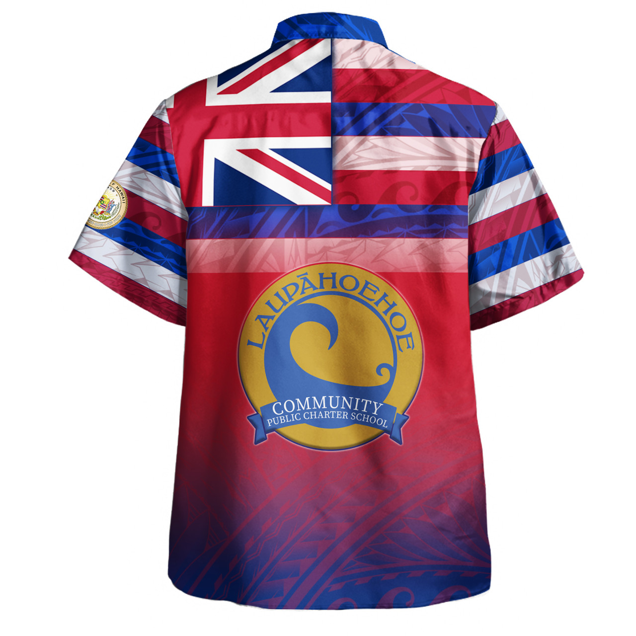 Hawaii Laupāhoehoe Community Public Charter School Hawaii Shirt Flag Color With Traditional Patterns