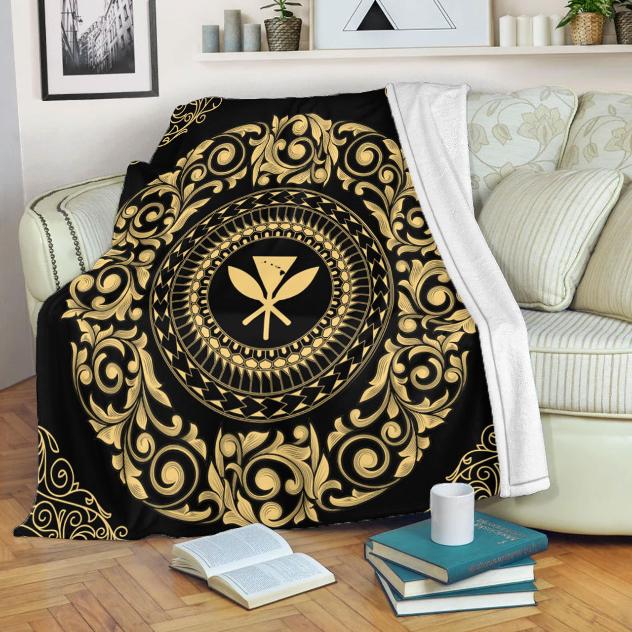 Hawaii Premium Blanket Kanaka Maoli Royal Vintage Style