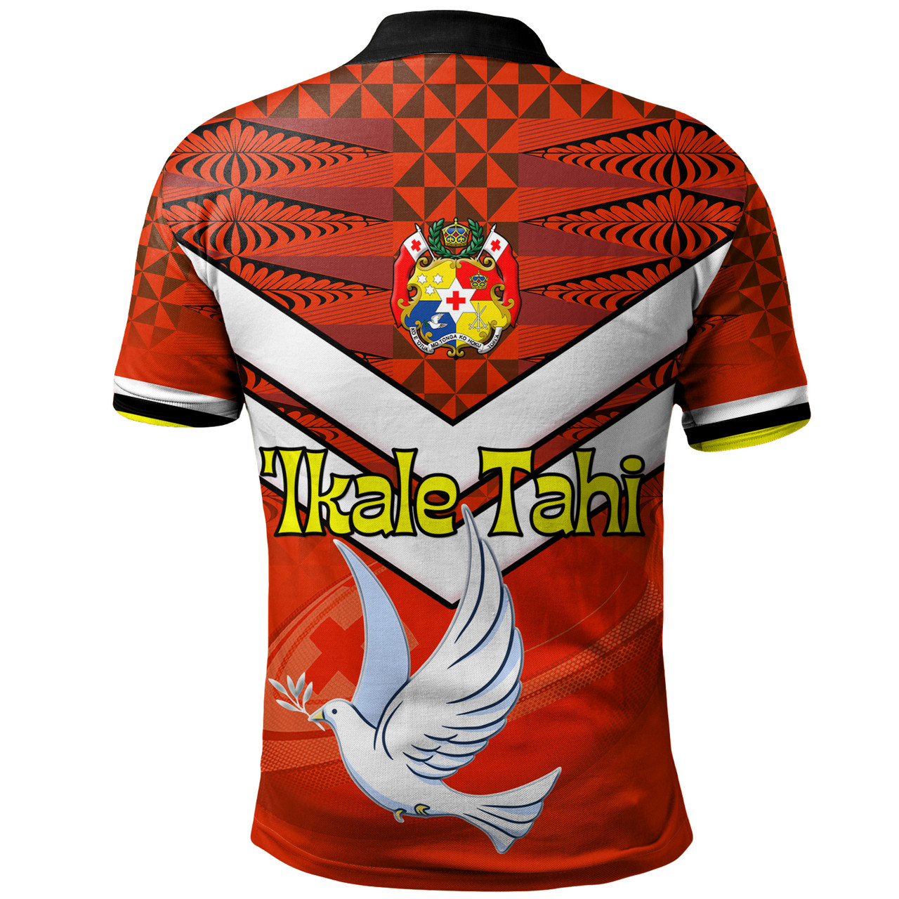 Tonga Short Sleeve Shirt Tonga Tradition Patterns With Rugby Ball
