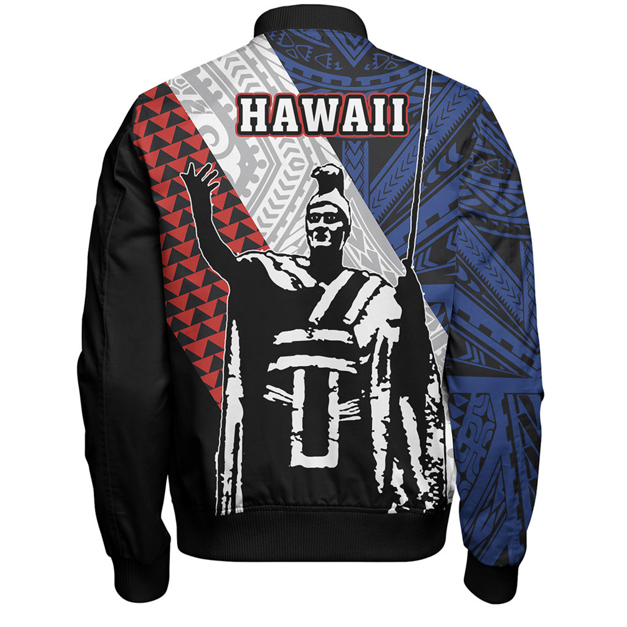 Hawaii Bomber Jacket Kanaka Maoli Cover Kakau Polynesian