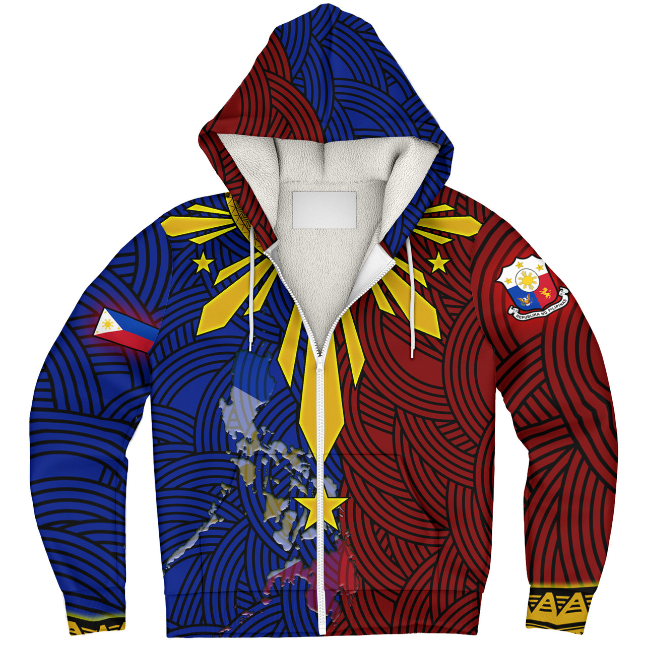 Philippines Filipinos Sherpa Hoodie Beautiful Philippines Sunshine Style