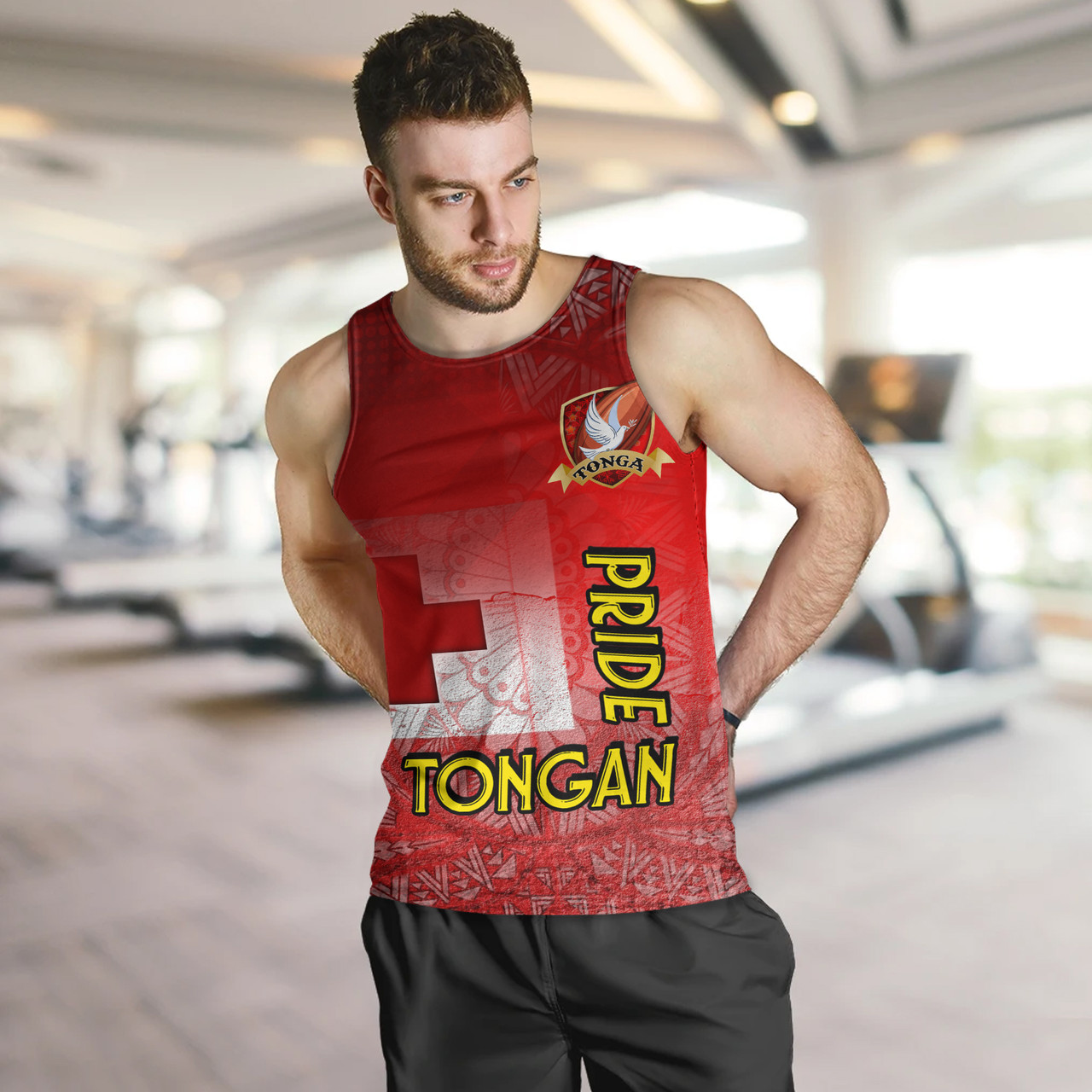 Tonga Custom Personalised Tank Top Tongan Flag Rugby Pride Style