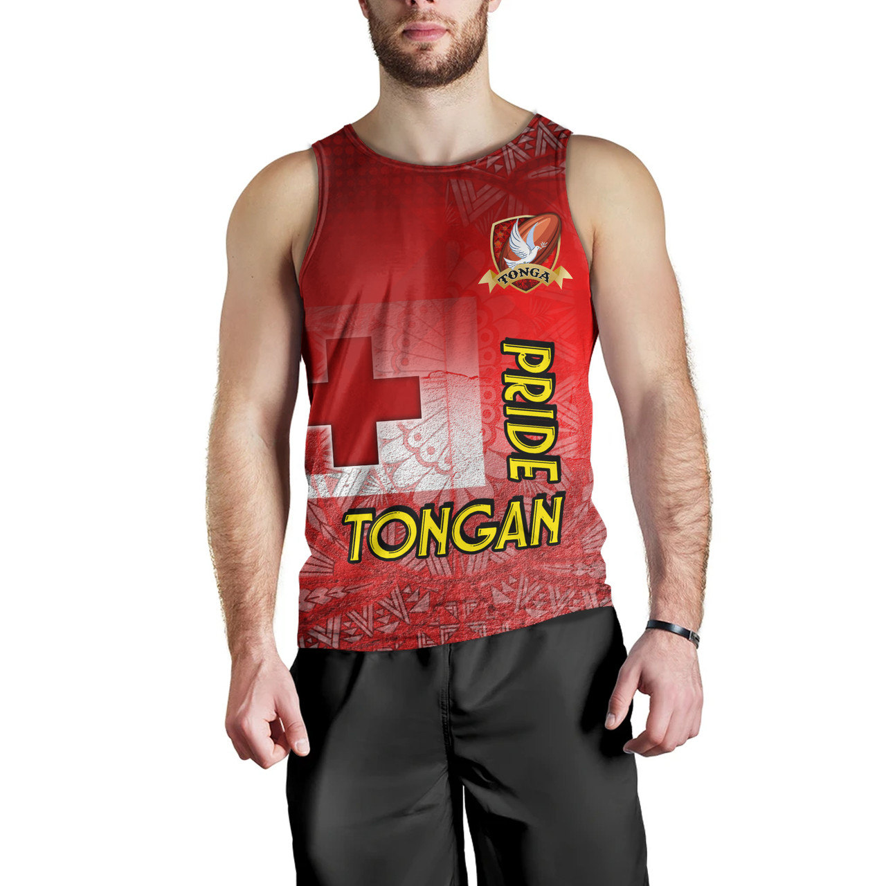 Tonga Custom Personalised Tank Top Tongan Flag Rugby Pride Style