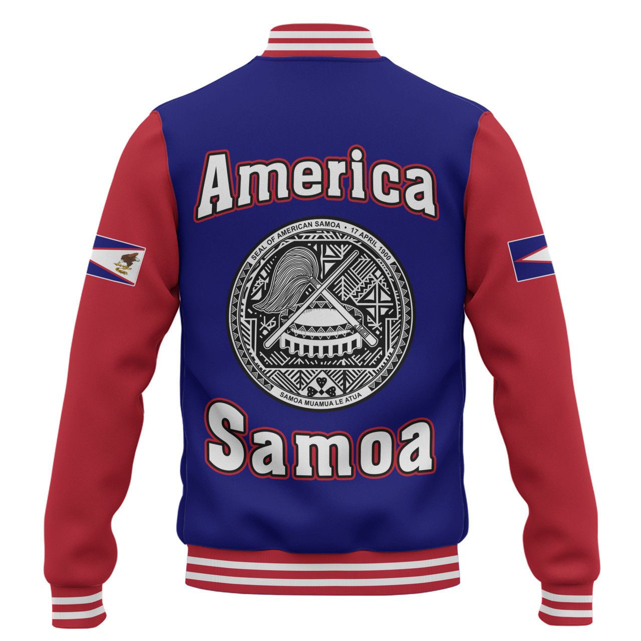 American Samoa Baseball Jacket Letters Style