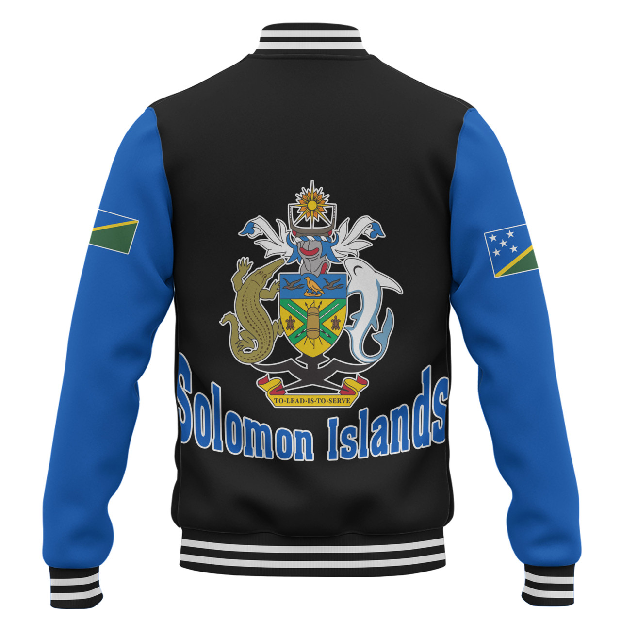 Solomon Islands Baseball Jacket Letters Style