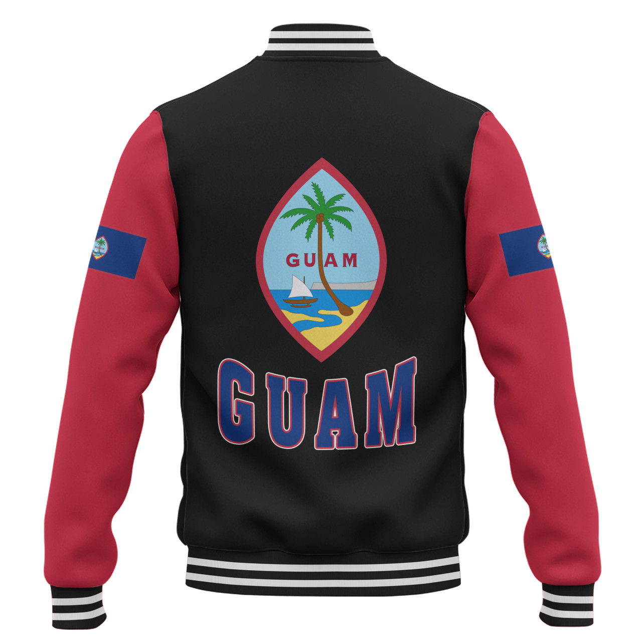 Guam Baseball Jacket Letters Style
