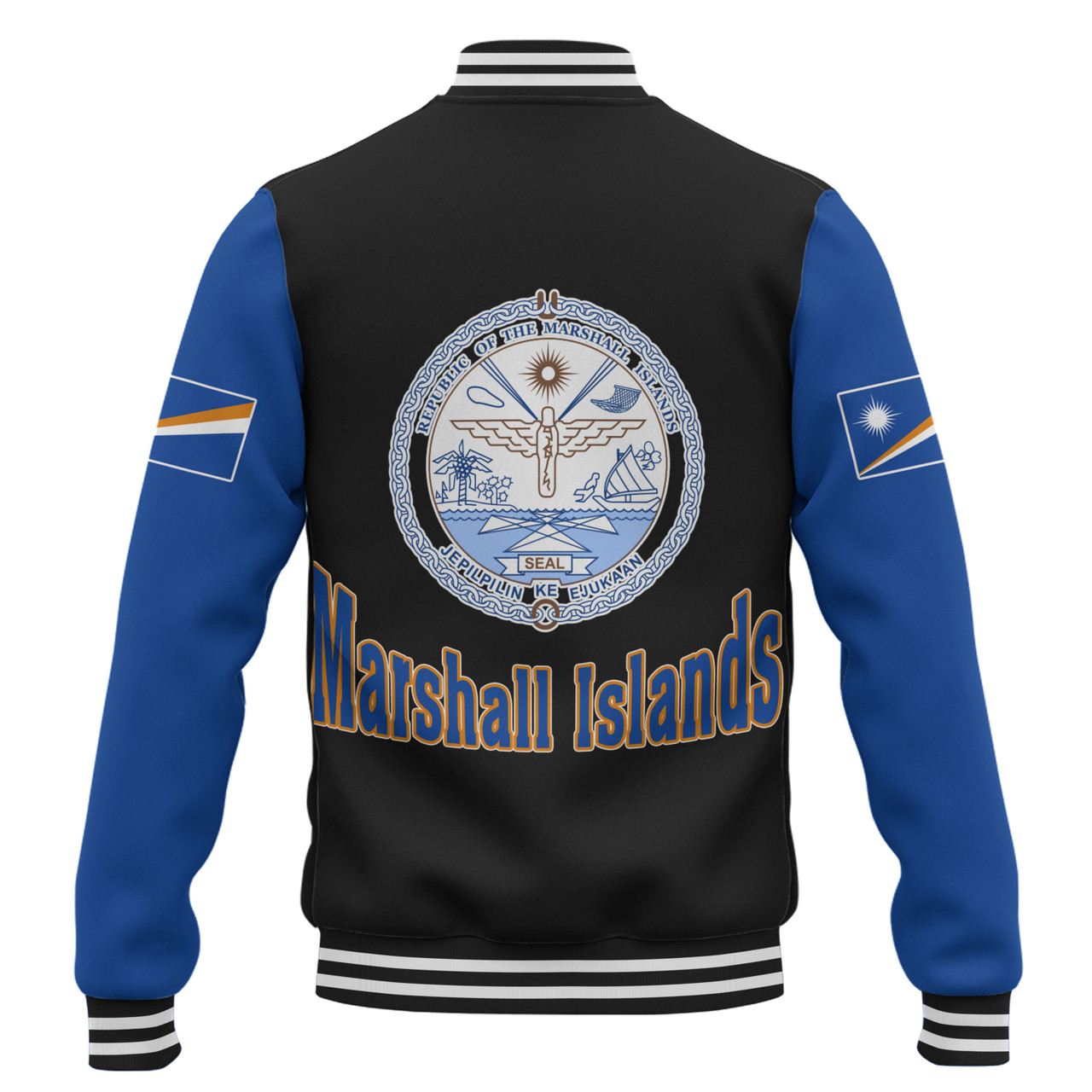 Marshall Islands Baseball Jacket Letters Style