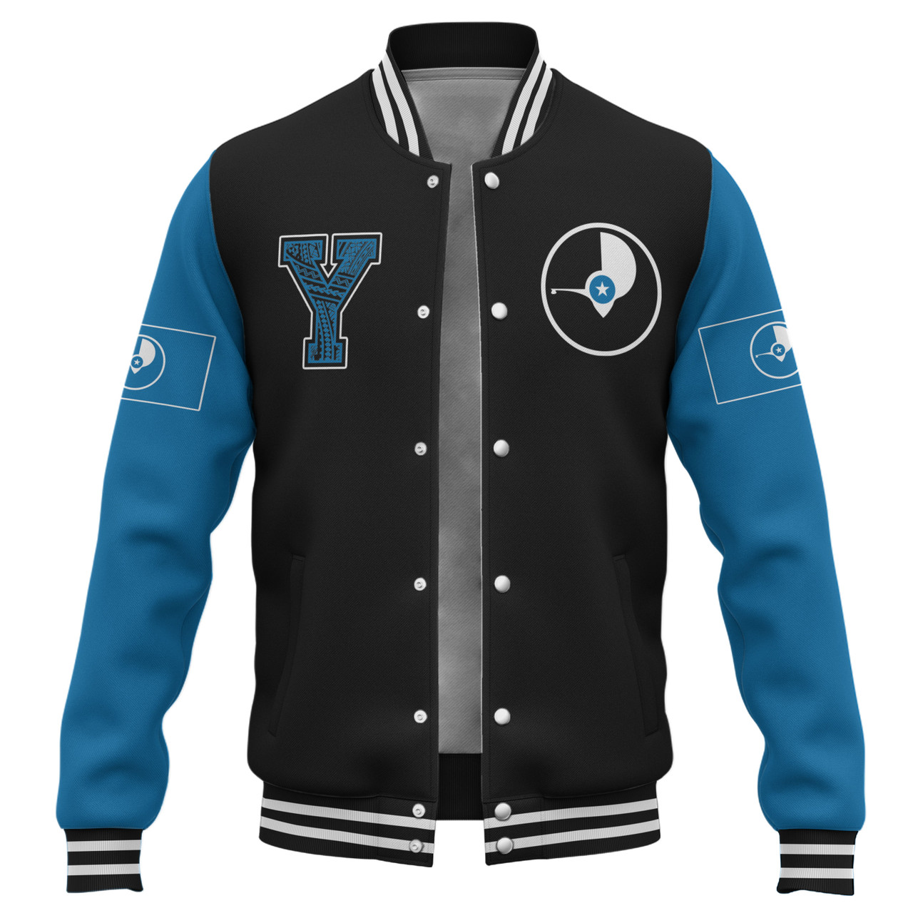 Yap State Baseball Jacket Letters Style