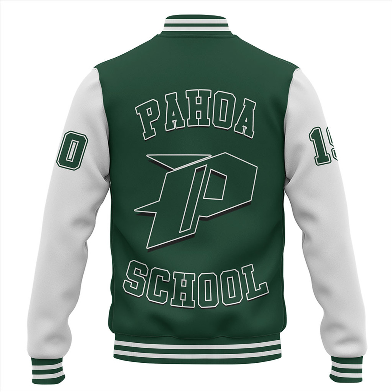 Hawaii Baseball Jacket Pahoa High And Intermediate School Polynesian Letters Style