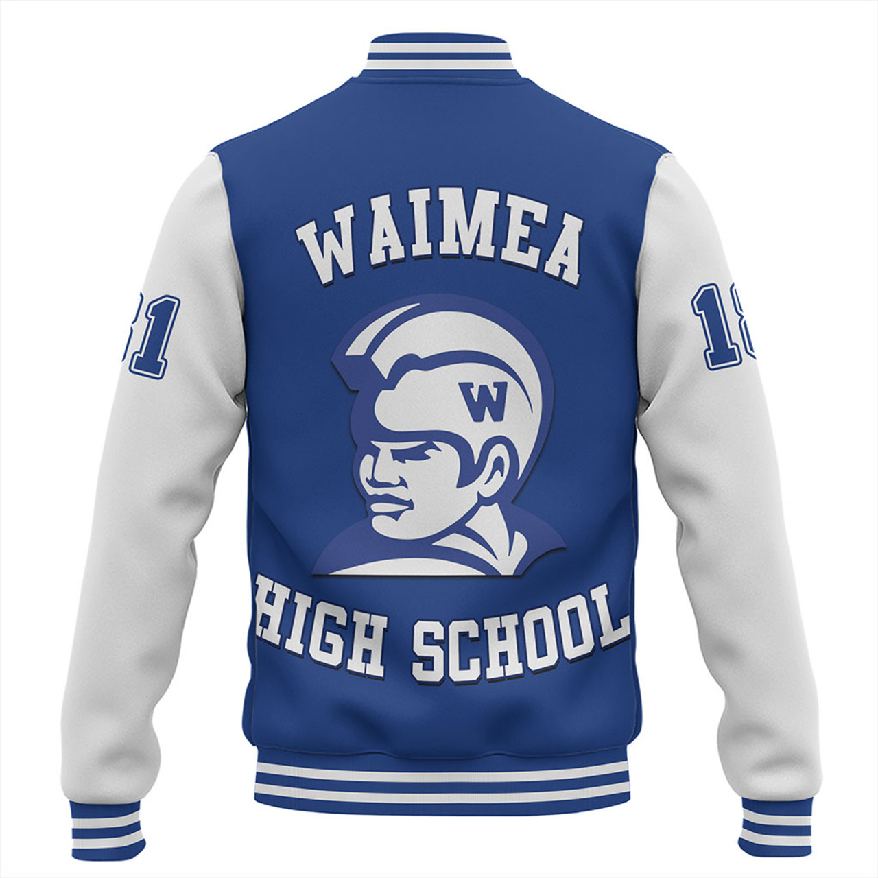 Hawaii Baseball Jacket Waimea High School Polynesian Letters Style