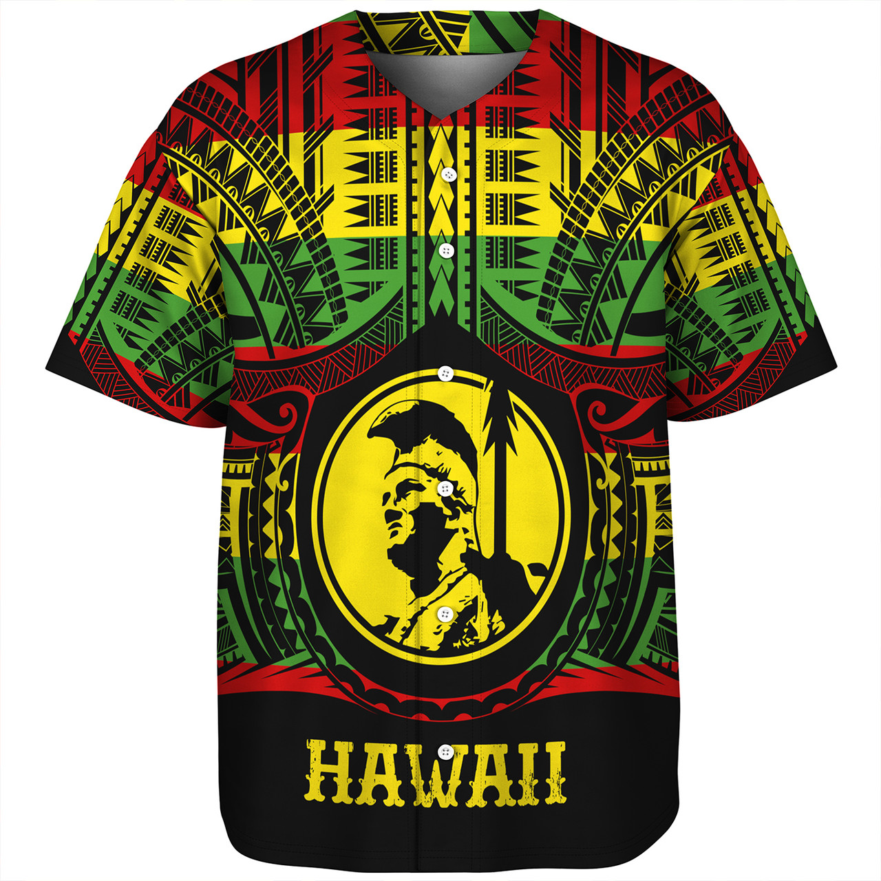 Hawaii Baseball Shirt King Kamekameha Hawaii
