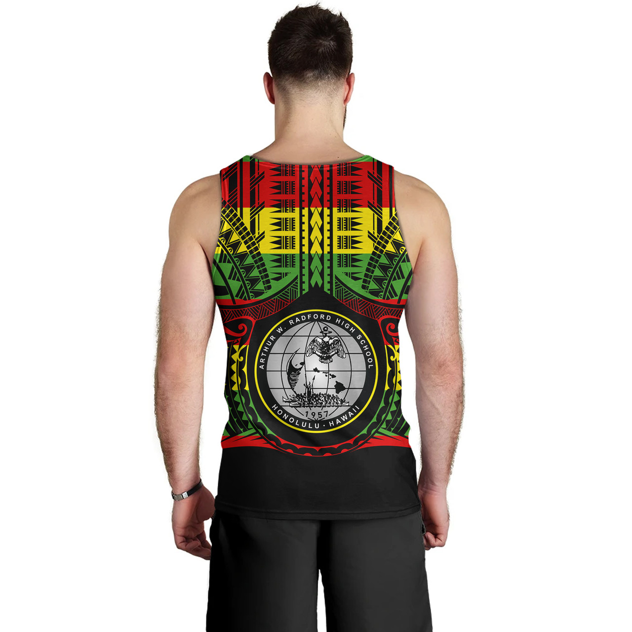 Hawaii Tank Top  Admiral Arthur W. Radford Reggae Color Polynesian