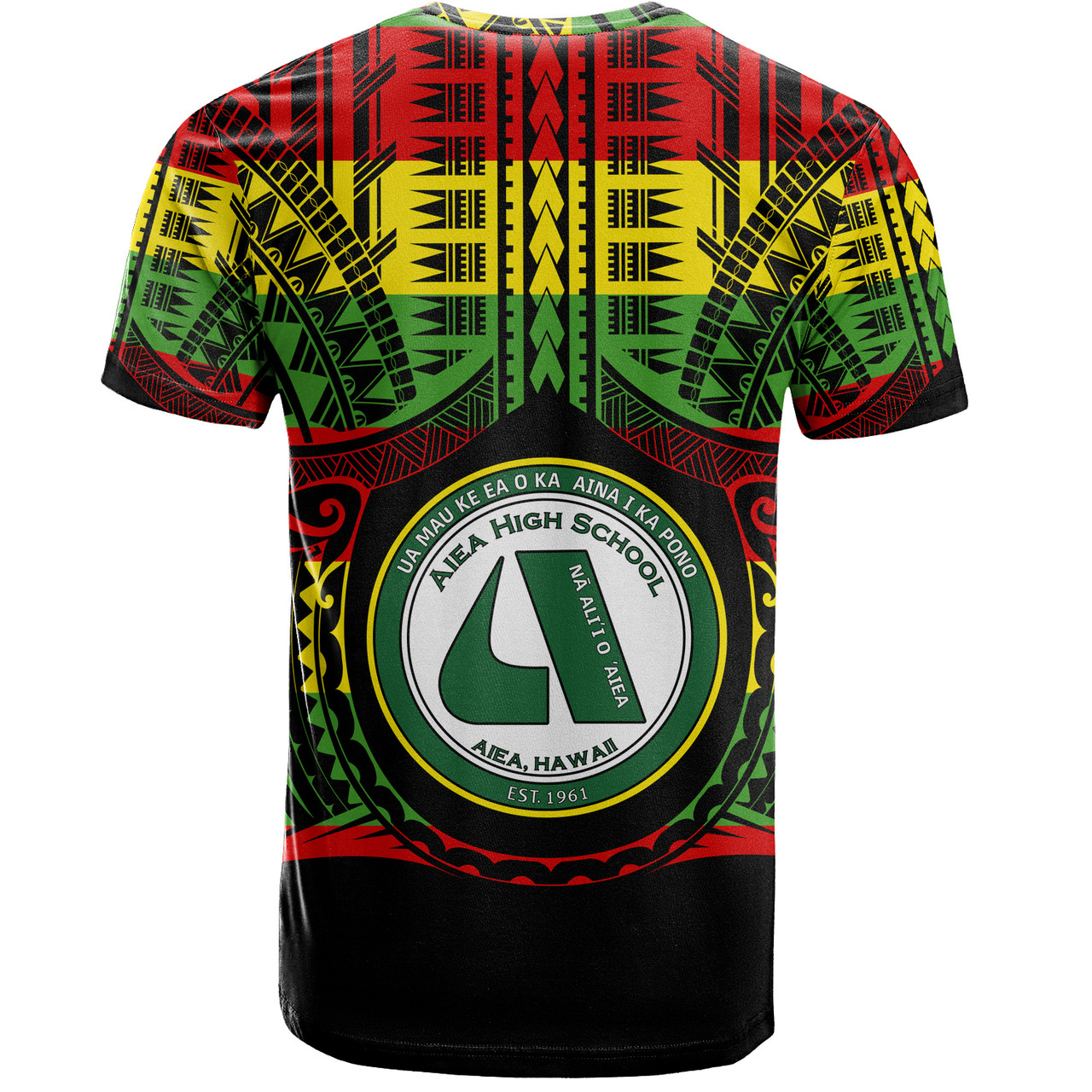 Hawaii T-Shirt  ʻAiea High School Reggae Color Polynesian