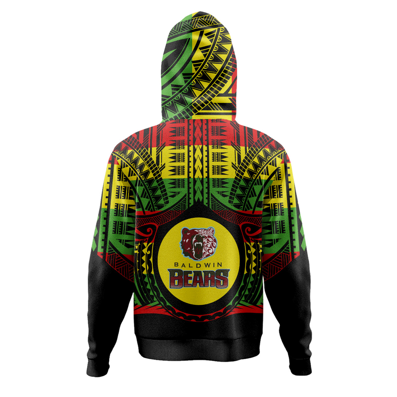 Hawaii Hoodie Henry Perrine Baldwin High School Reggae Color Polynesian