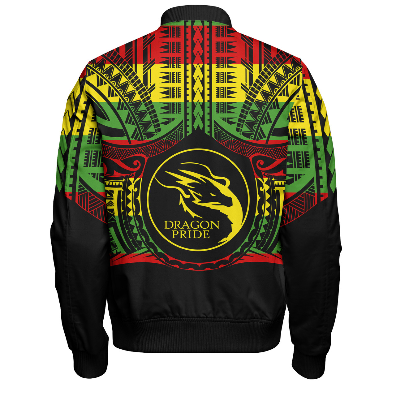 Hawaii Bomber Jacket Honokaʻa High & Intermediate School Reggae Color Polynesian