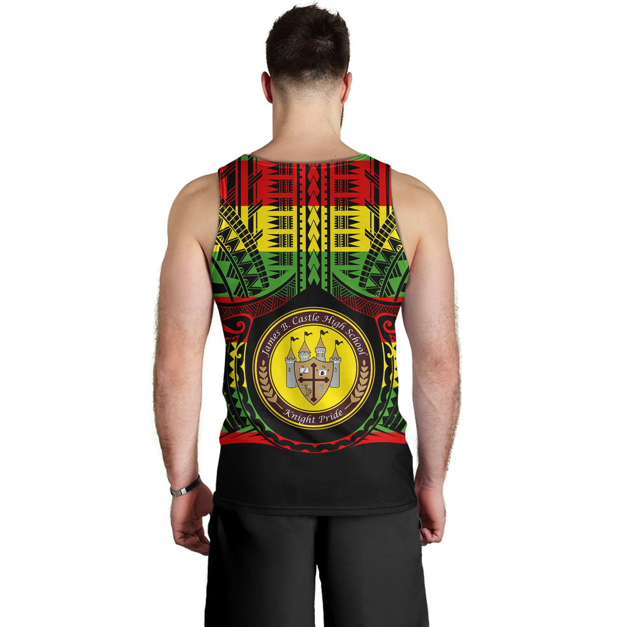 Hawaii Tank Top James B. Castle High School Reggae Color Polynesian