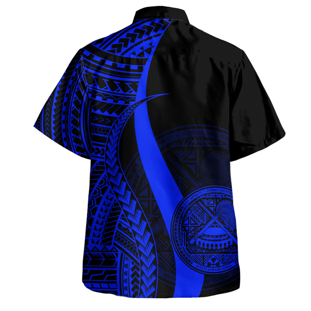 American Samoa Custom Personalised Hawaiian Shirt Polynesian Tentacle Tribal Pattern