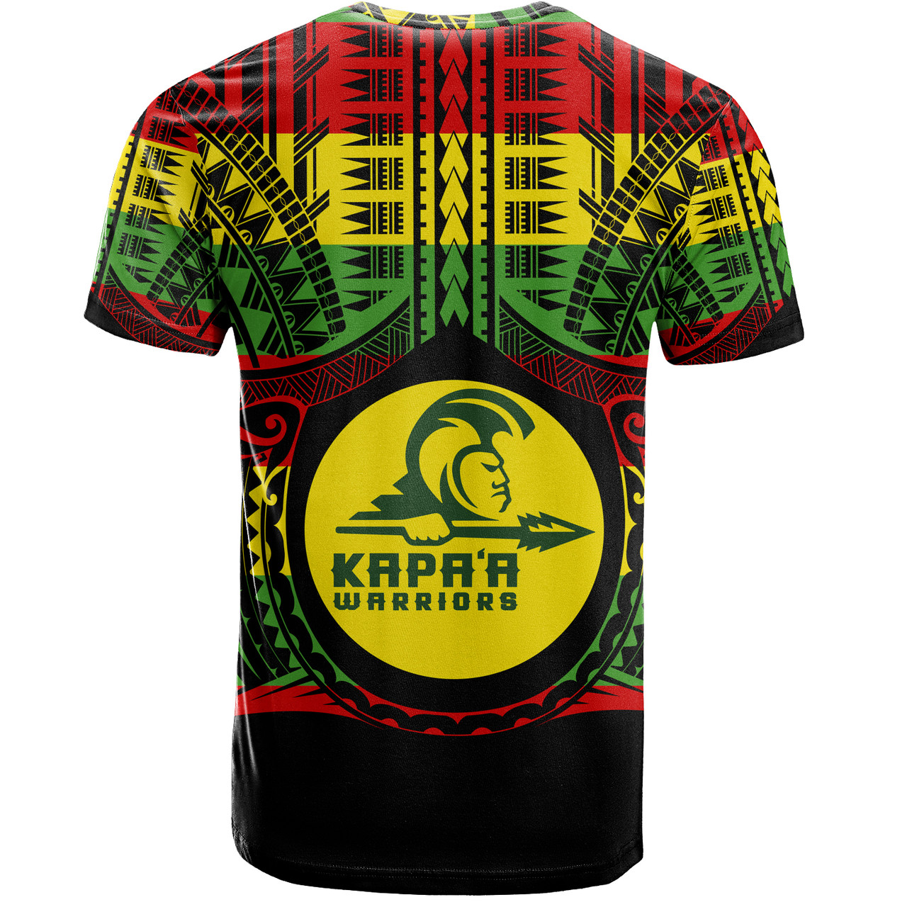 Hawaii T-Shirt Kapaa High School Reggae Color Polynesian
