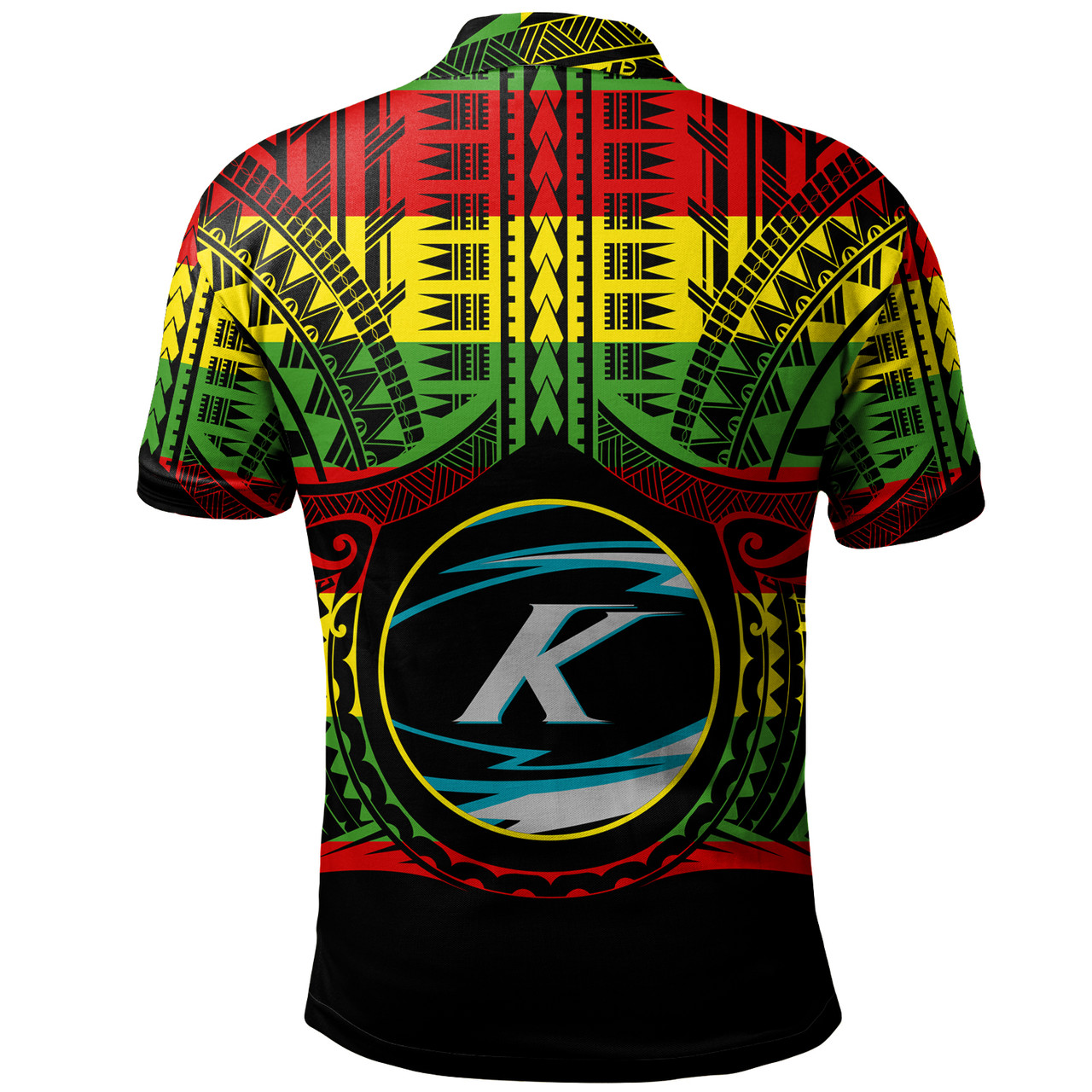Hawaii Polo Shirt Kapolei High School Reggae Color Polynesian