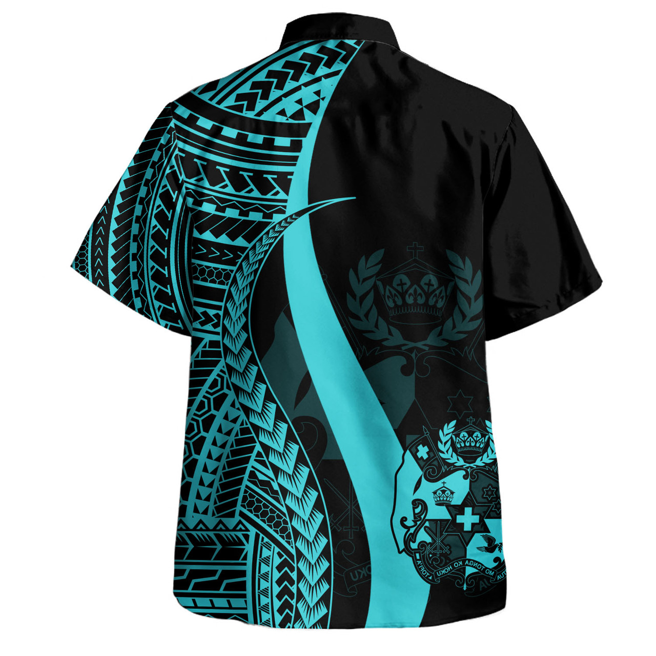 Tonga Custom Personalised Hawaiian Shirt Polynesian Tentacle Tribal Pattern