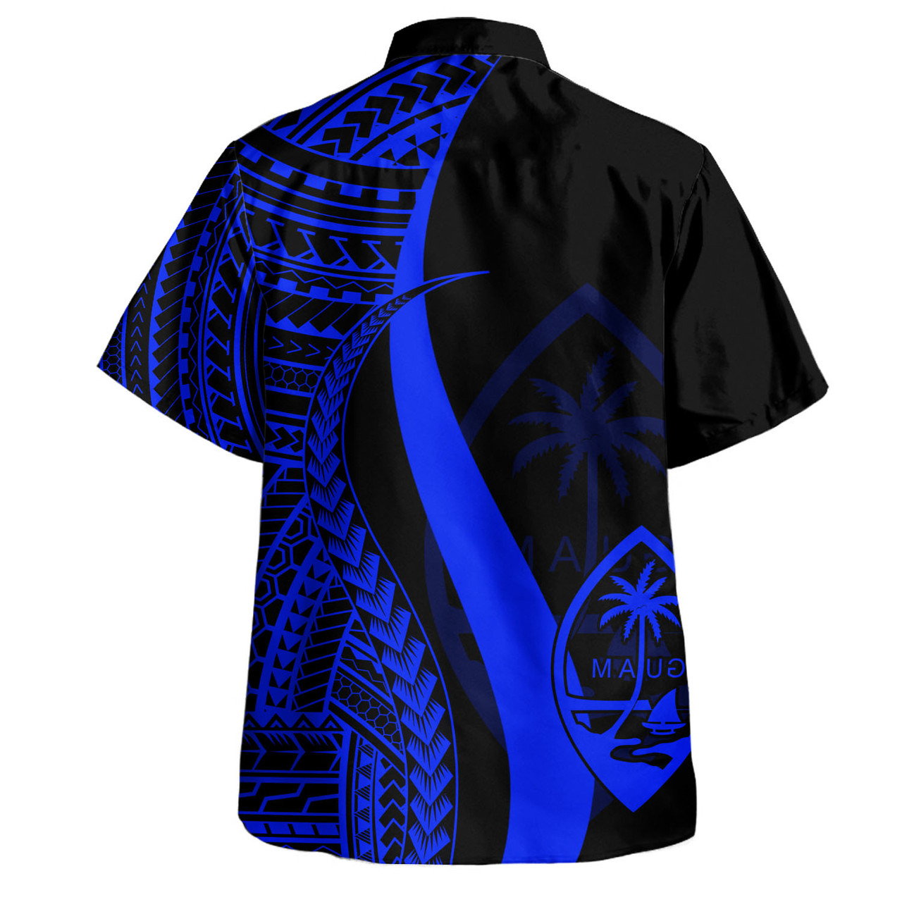 Guam Custom Personalised Hawaiian Shirt Polynesian Tentacle Tribal Pattern