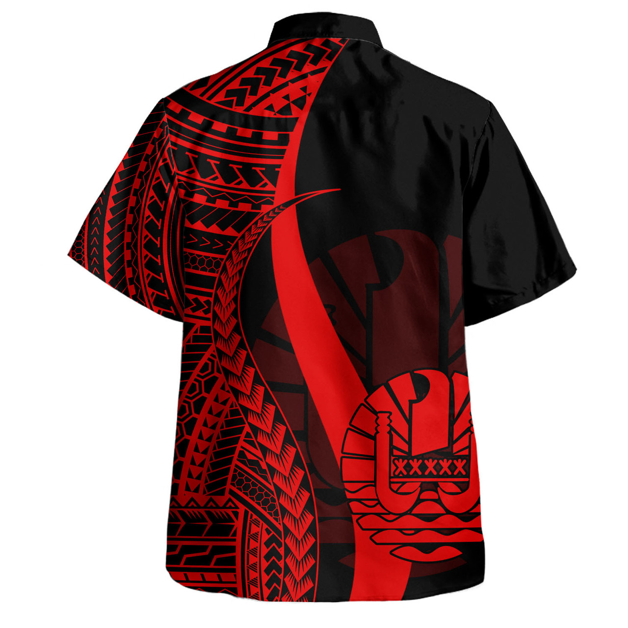 Tahiti Custom Personalised Hawaiian Shirt Polynesian Tentacle Tribal Pattern