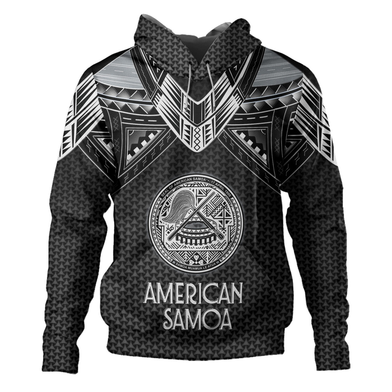 American Samoa Custom Personalised Hoodie Tribal Sun Traditional Patterns