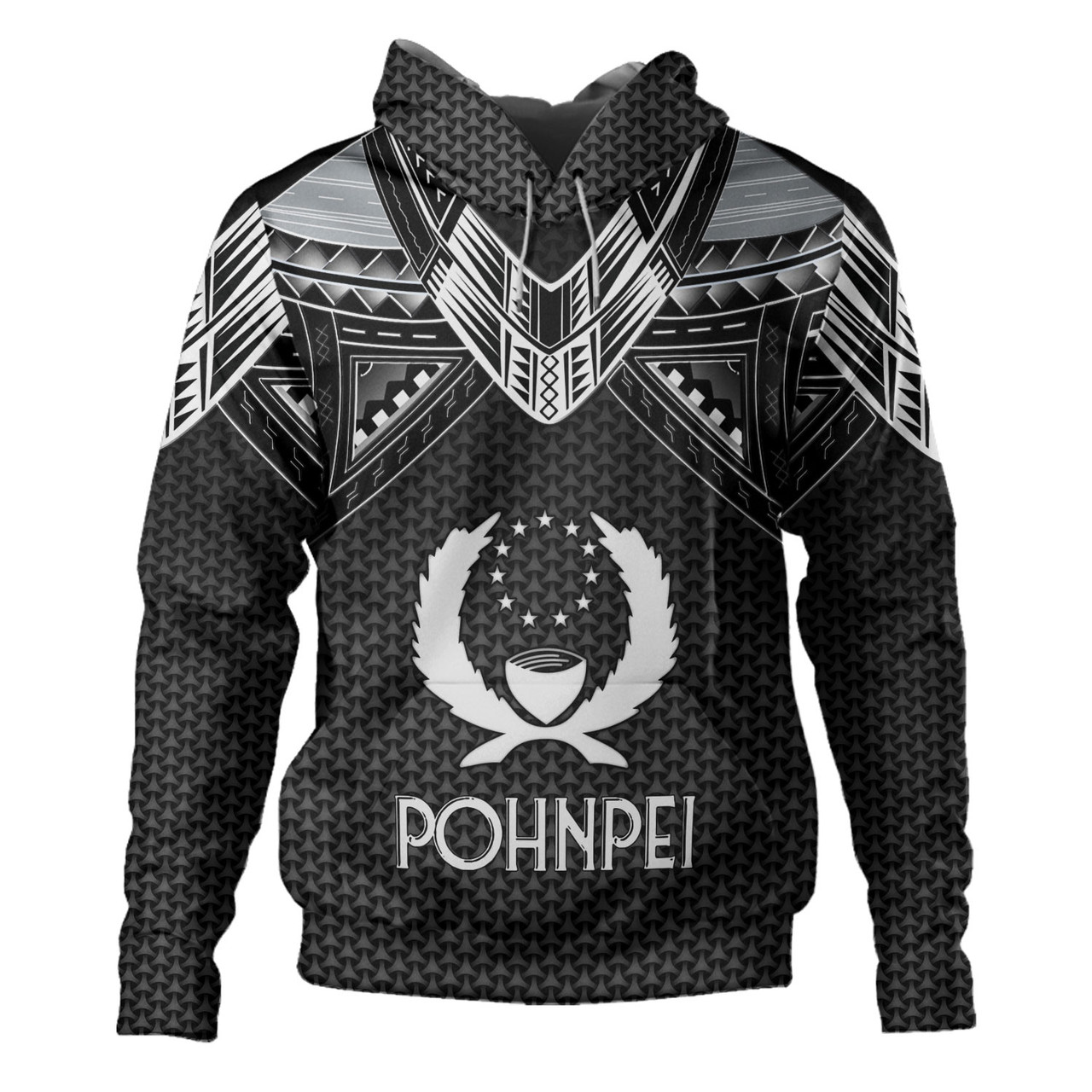 Pohnpei State Custom Personalised Hoodie Tribal Sun Traditional Patterns