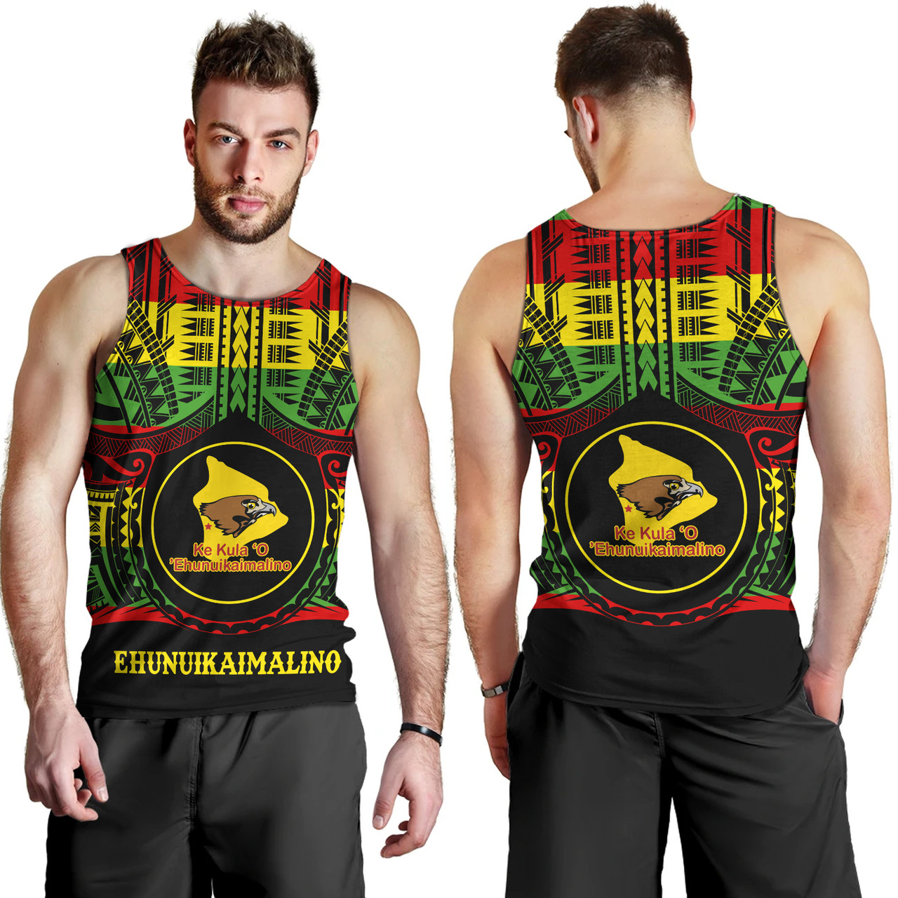 Hawaii Tank Top Ke Kula o Ehunuikaimalino Reggae Color Polynesian