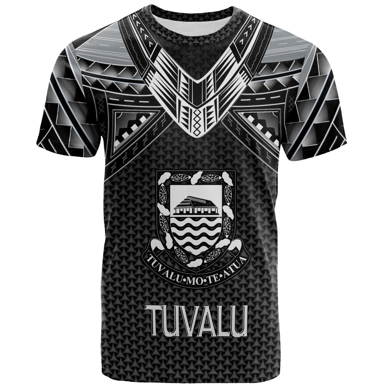 Tuvalu Custom Personalised T-Shirt Tribal Sun Traditional Patterns