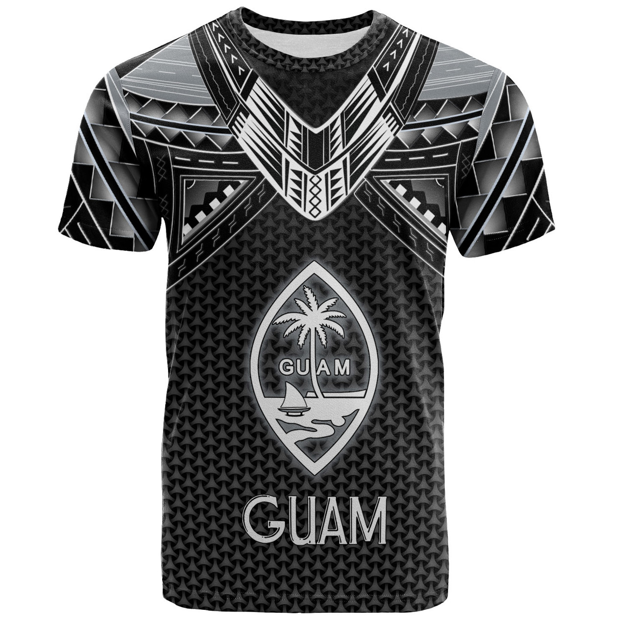 Guam Custom Personalised T-Shirt Tribal Sun Traditional Patterns