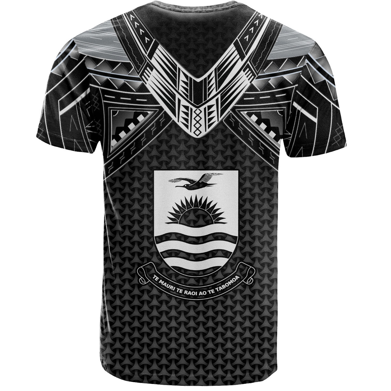 Kiribati Custom Personalised T-Shirt Tribal Sun Traditional Patterns