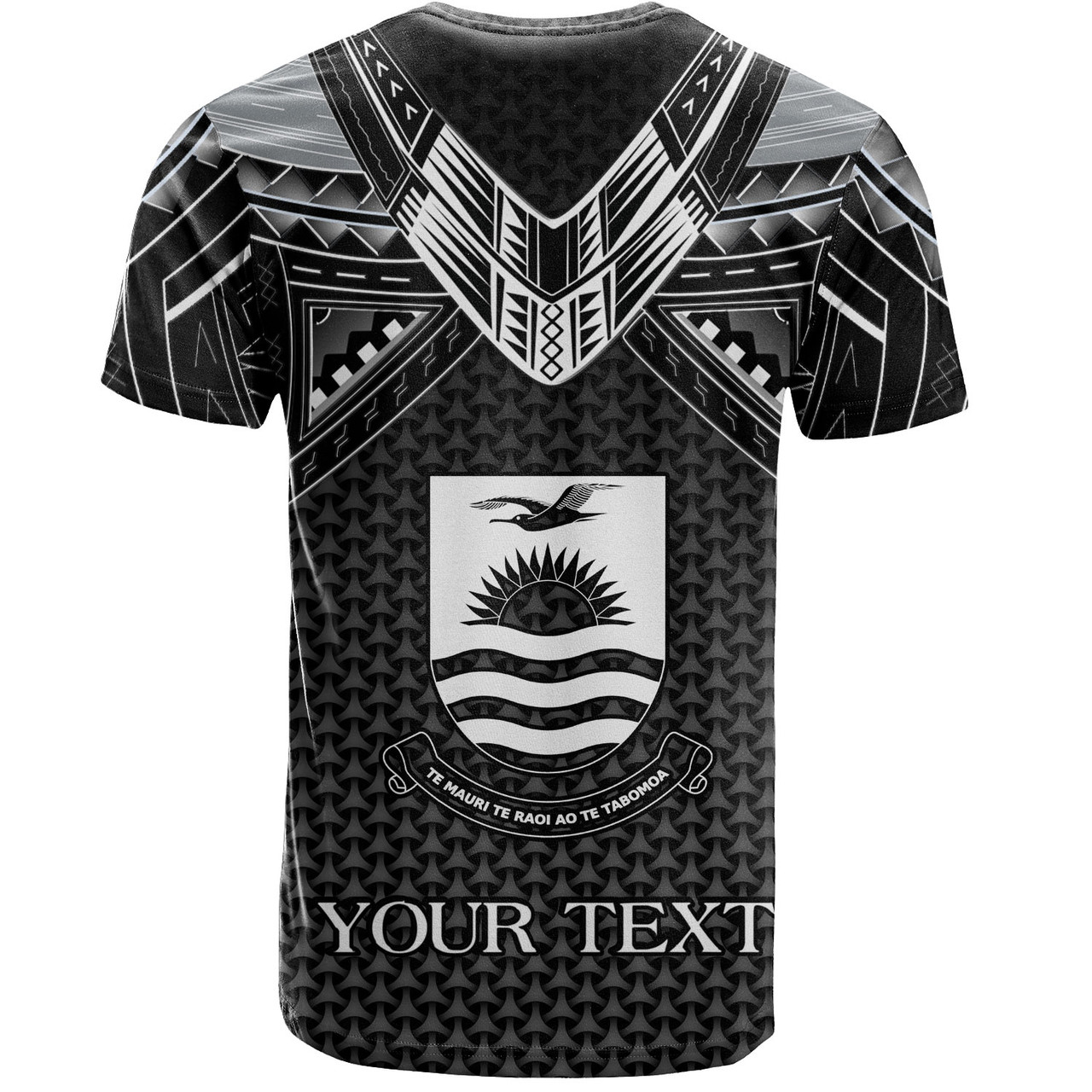 Kiribati Custom Personalised T-Shirt Tribal Sun Traditional Patterns