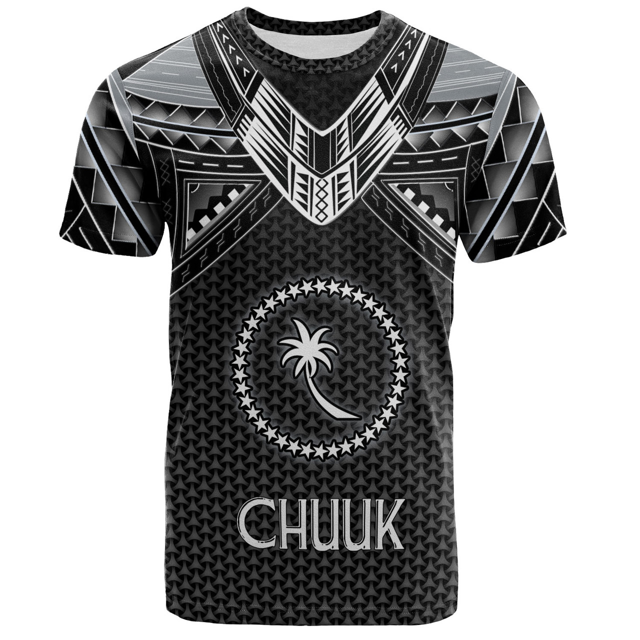 Custom] Chuuk Personalised T-Shirt - Turtle and Tribal Tattoo Of Polynesian