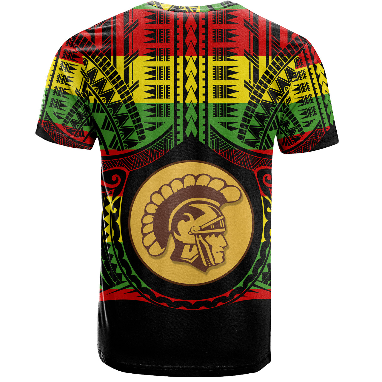 Hawaii T-Shirt Mililani High School Reggae Color Polynesian