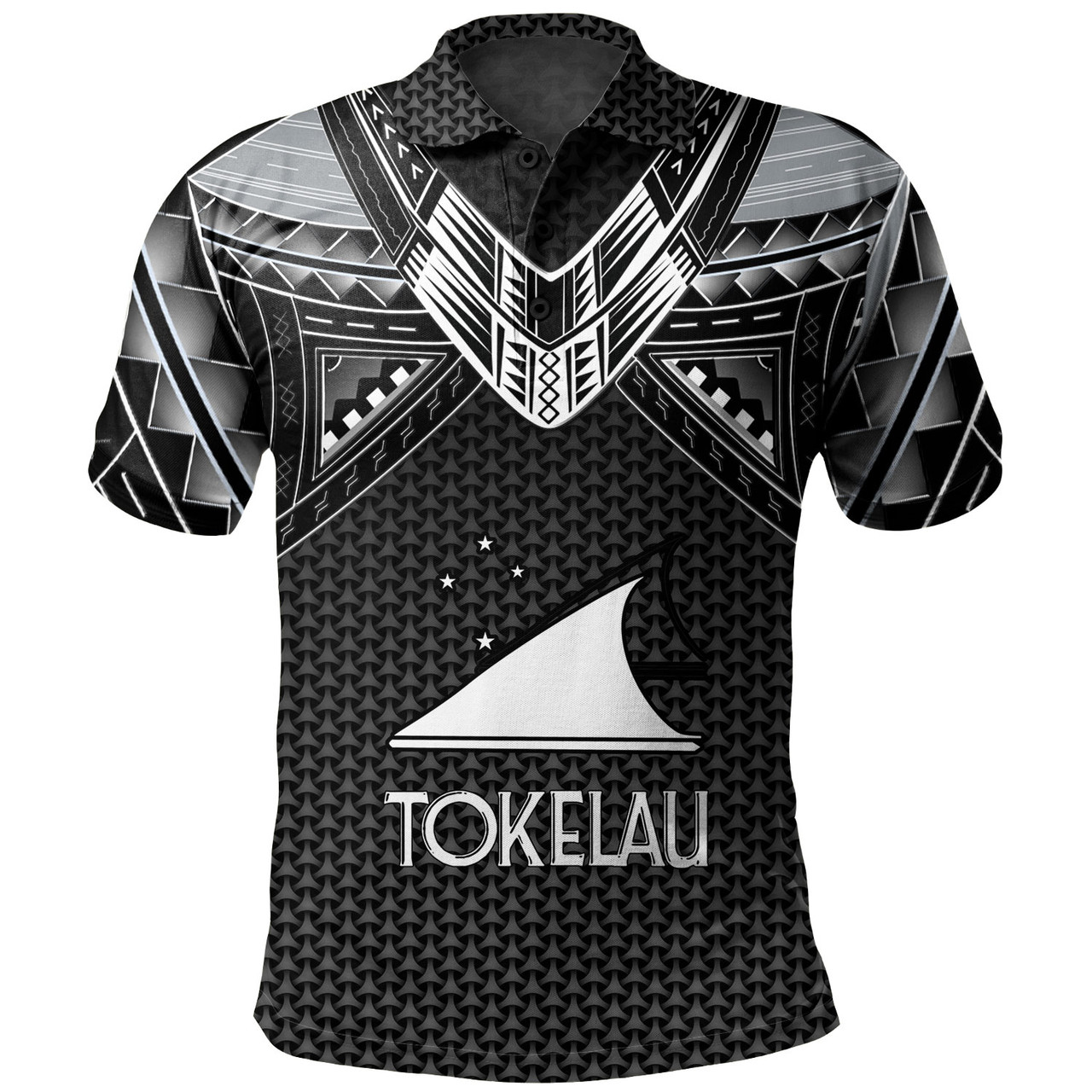 Tokelau Custom Personalised  Polo Shirt Polynesian Tribal Tattoo