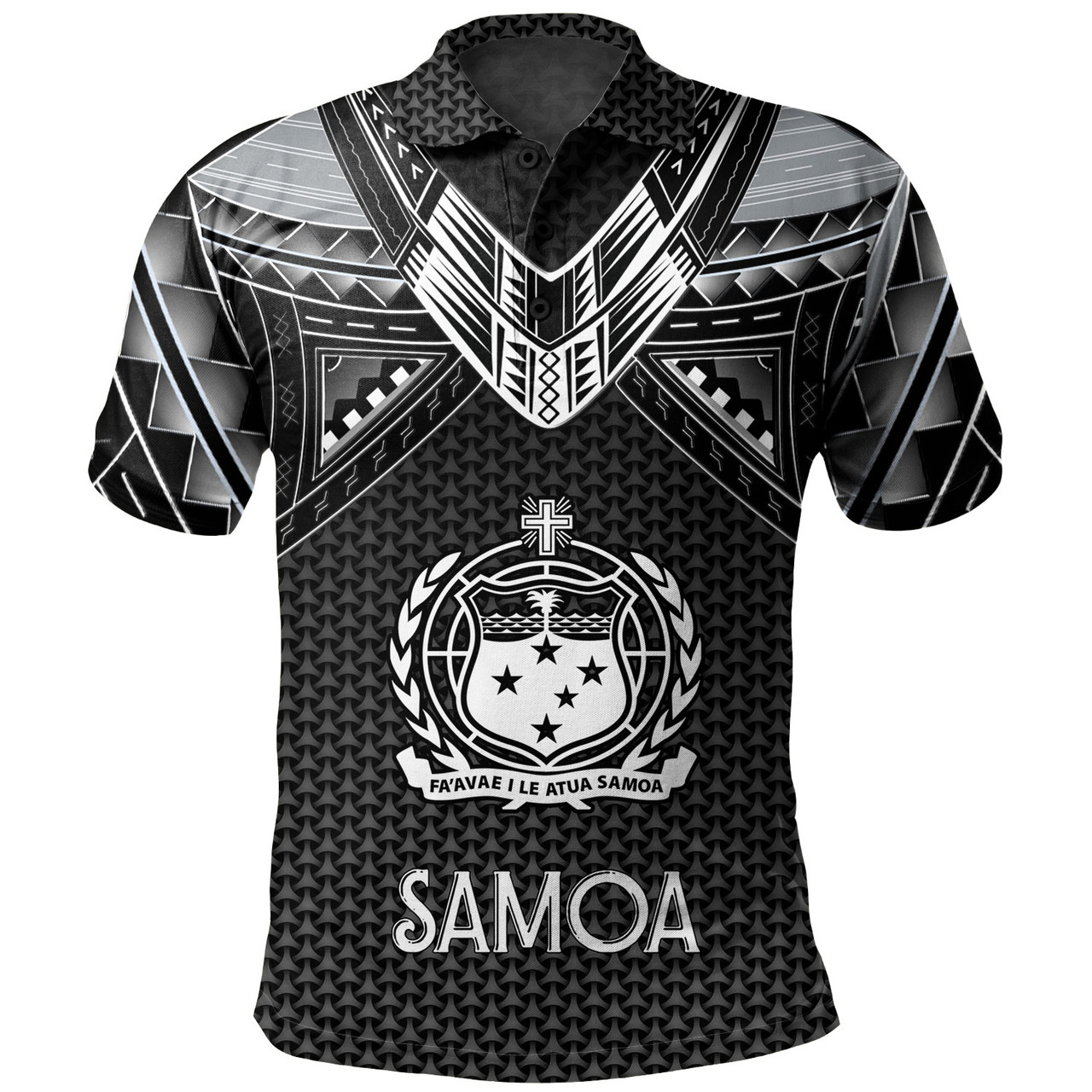 Samoa Custom Personalised Polo Shirt Polynesian Tribal Tattoo