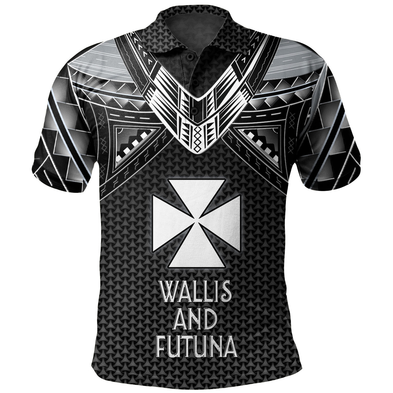 Wallis And Futuna Custom Personalised Polo Shirt Polynesian Tribal Tattoo