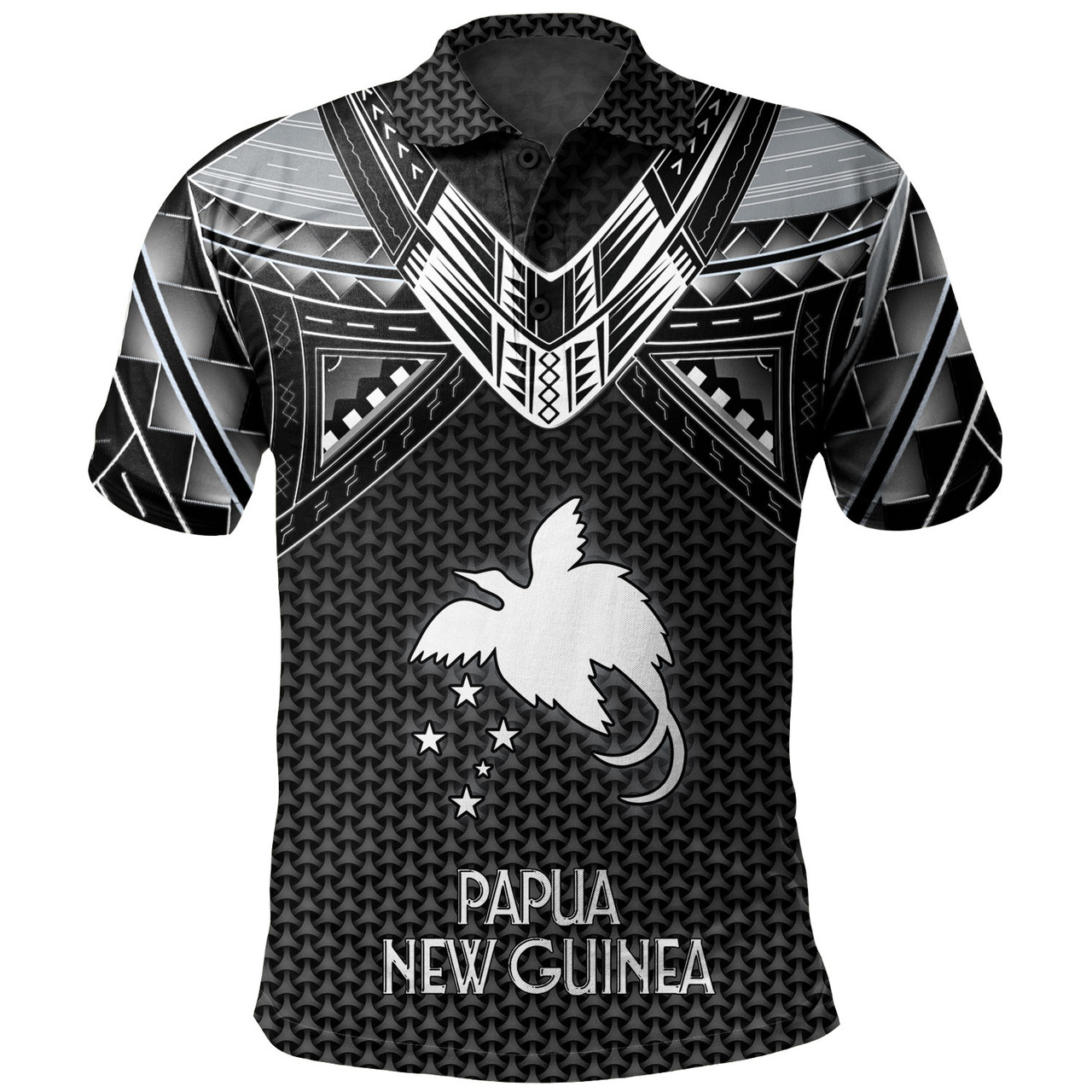 Papua New Guinea Custom Personalised Polo Shirt Polynesian Tribal Tattoo