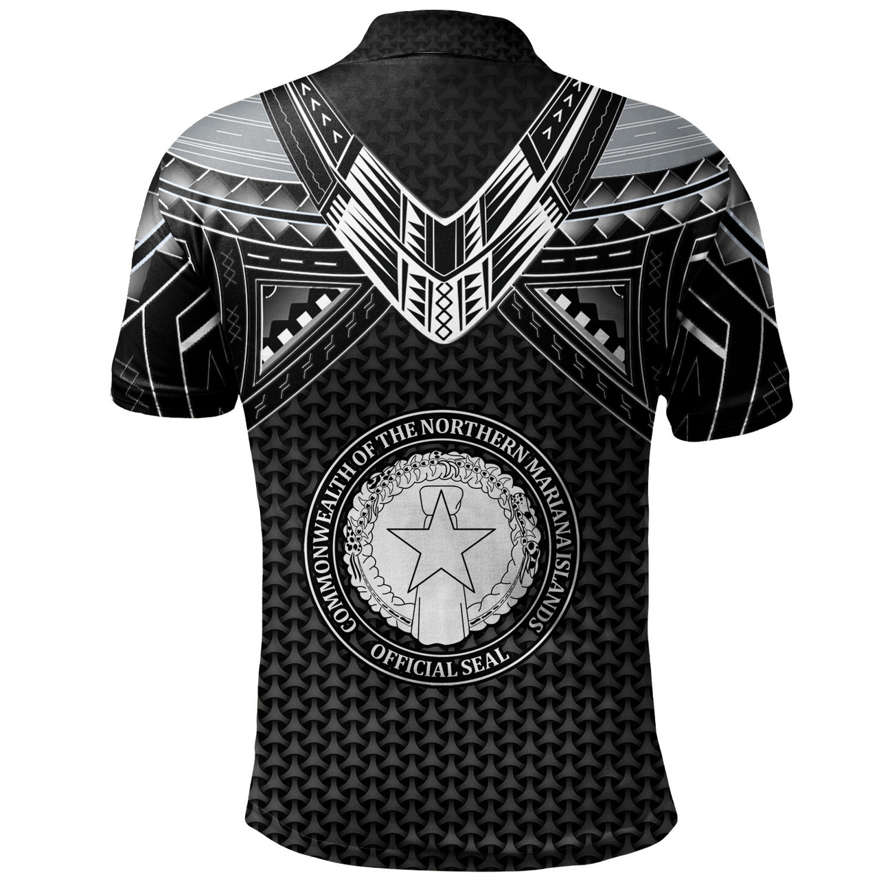 Northern Mariana Islands Custom Personalised Polo Shirt Polynesian Tribal Tattoo