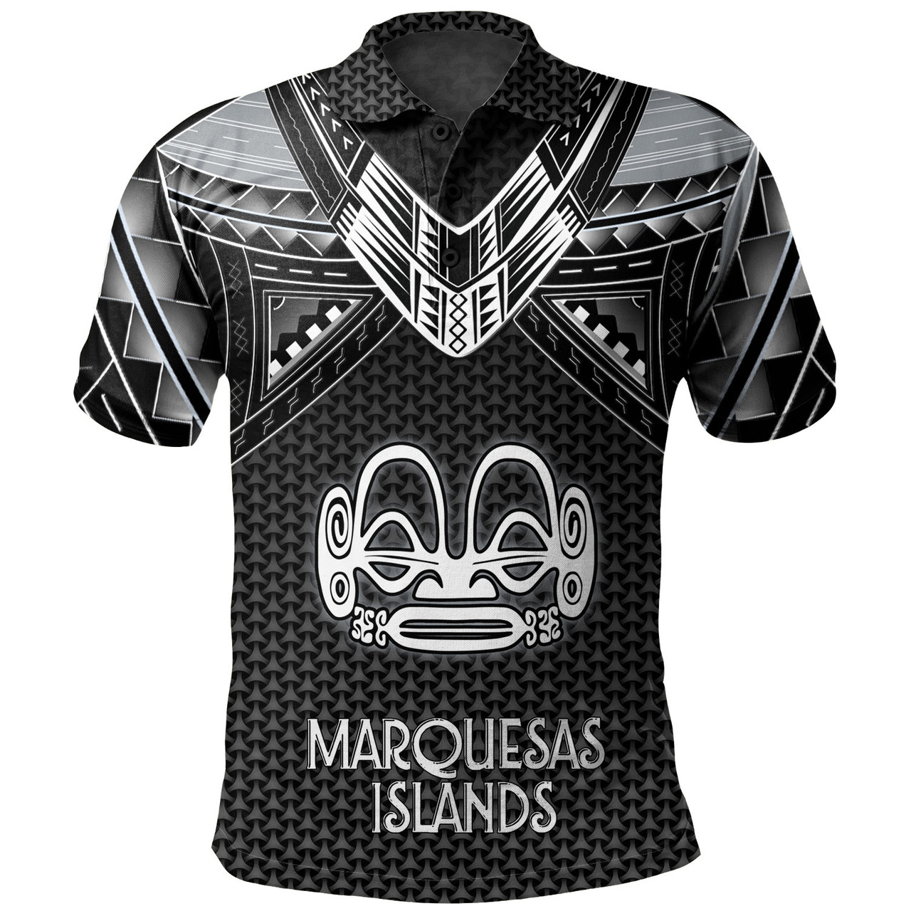 Marquesas Islands Custom Personalised Polo Shirt Polynesian Tribal Tattoo