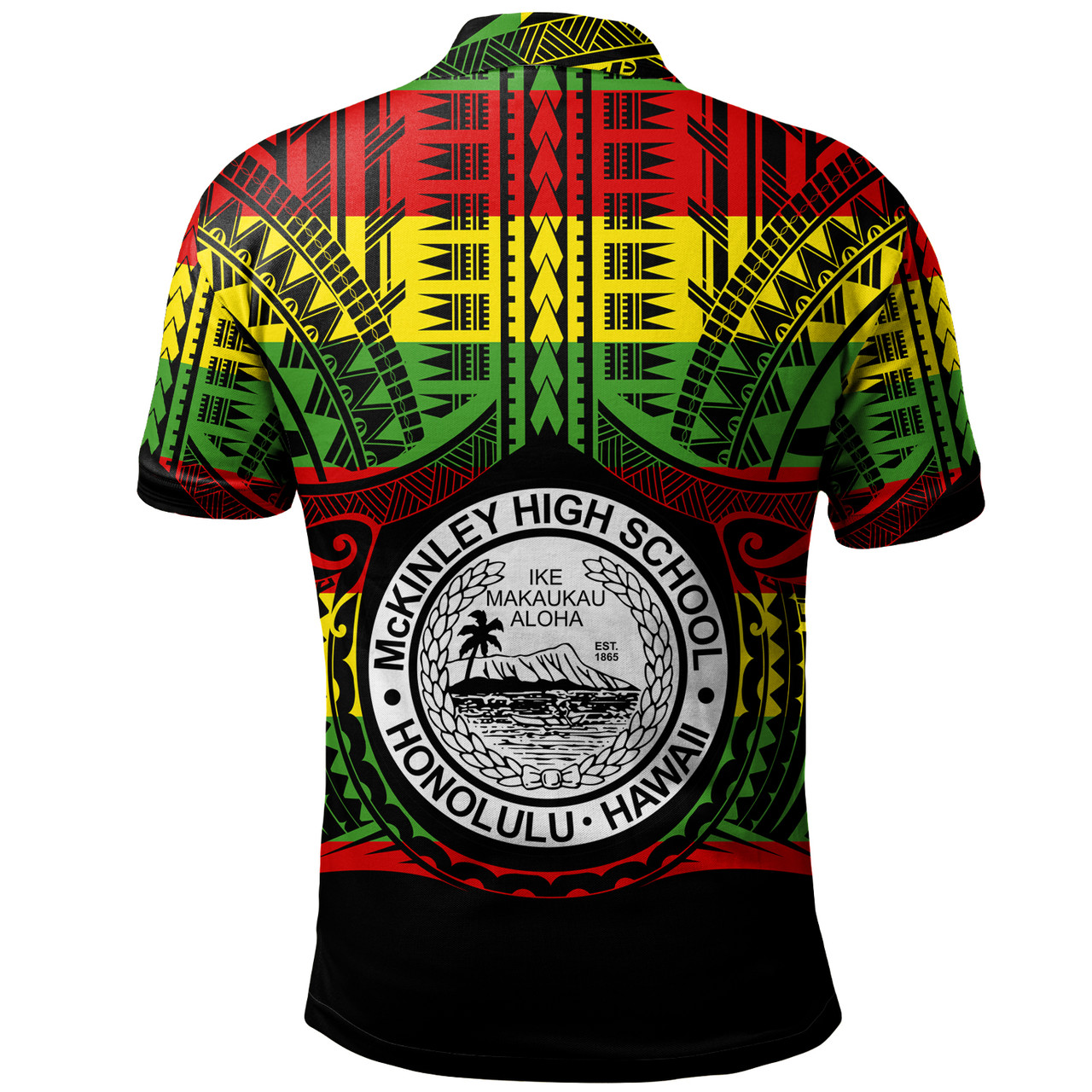 Hawaii Polo Shirt President William McKinley High School Reggae Color Polynesian