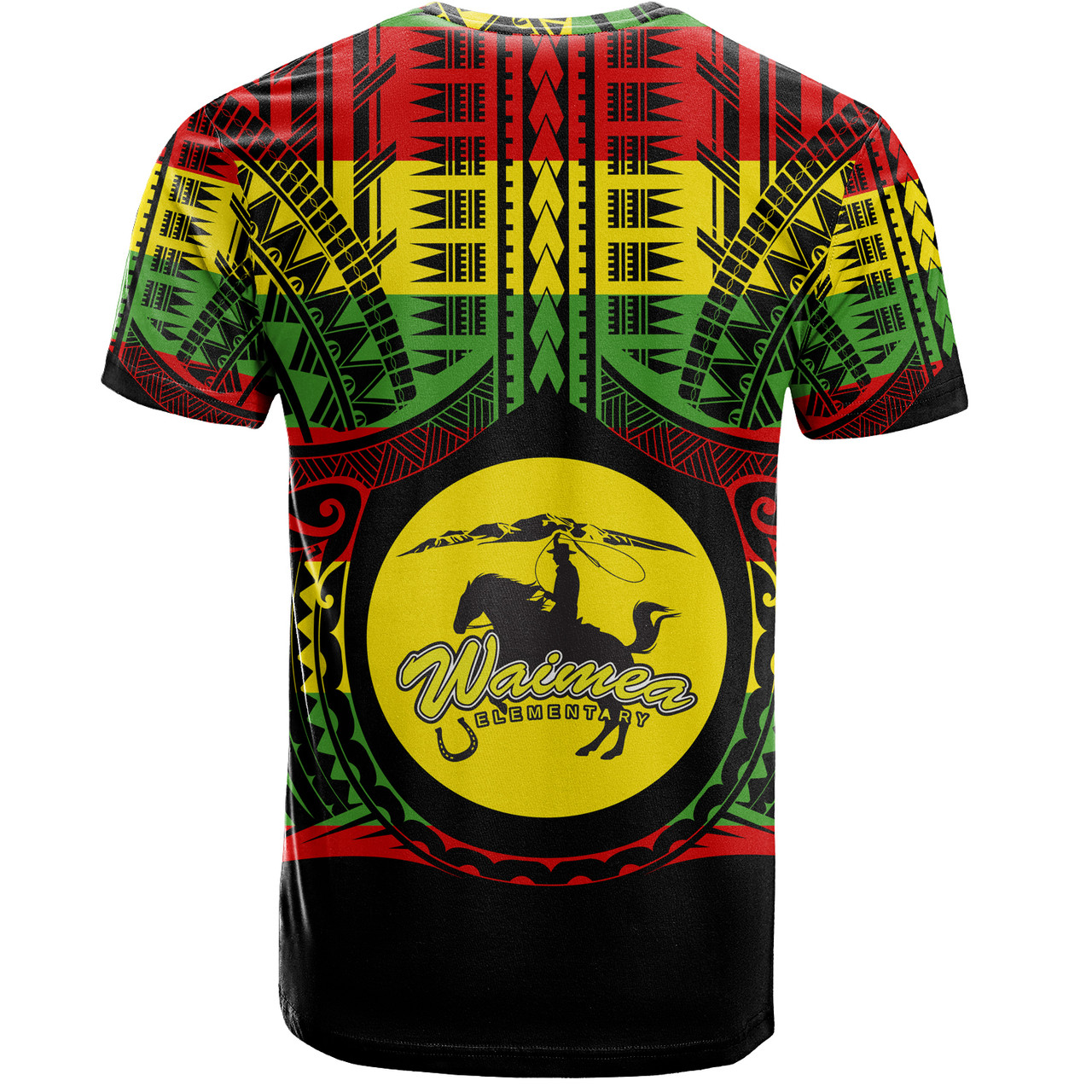 Hawaii T-Shirt Waimea High School Reggae Color Polynesian