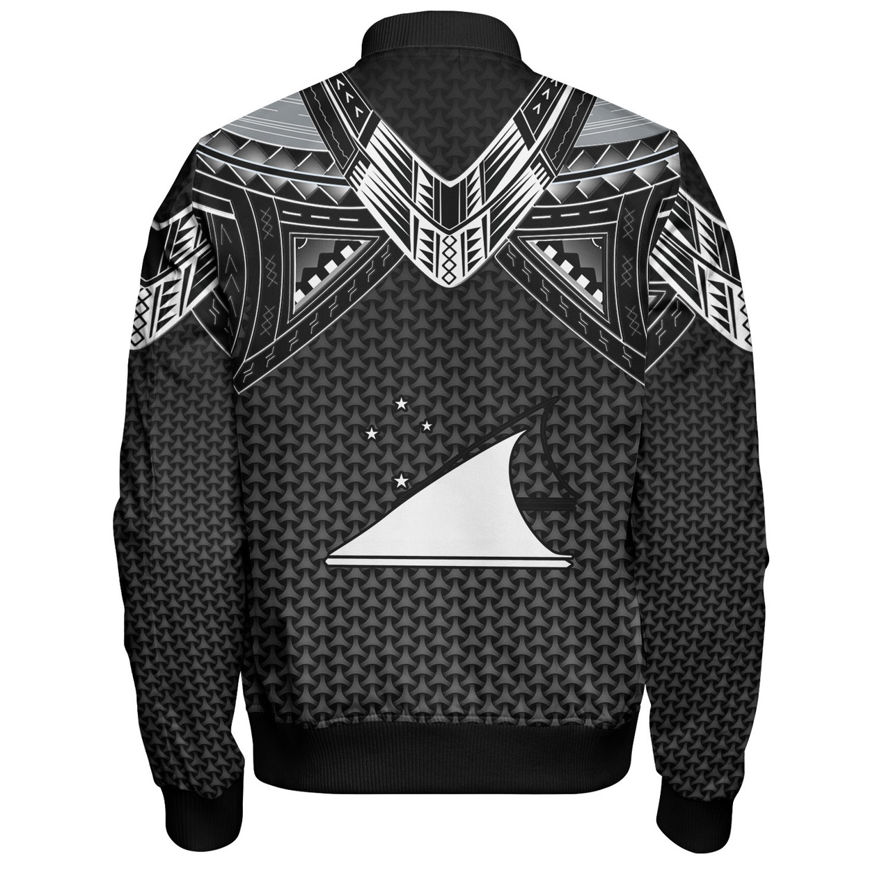 Tokelau Custom Personalised Bomber Jacket Polynesian Tribal Tattoo