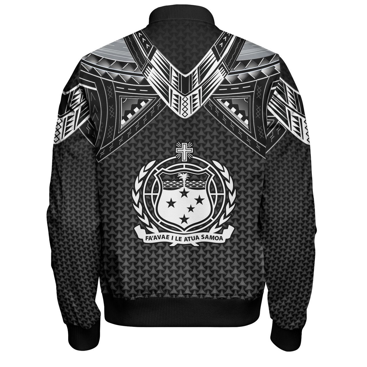 Samoa Custom Personalised Bomber Jacket Polynesian Tribal Tattoo