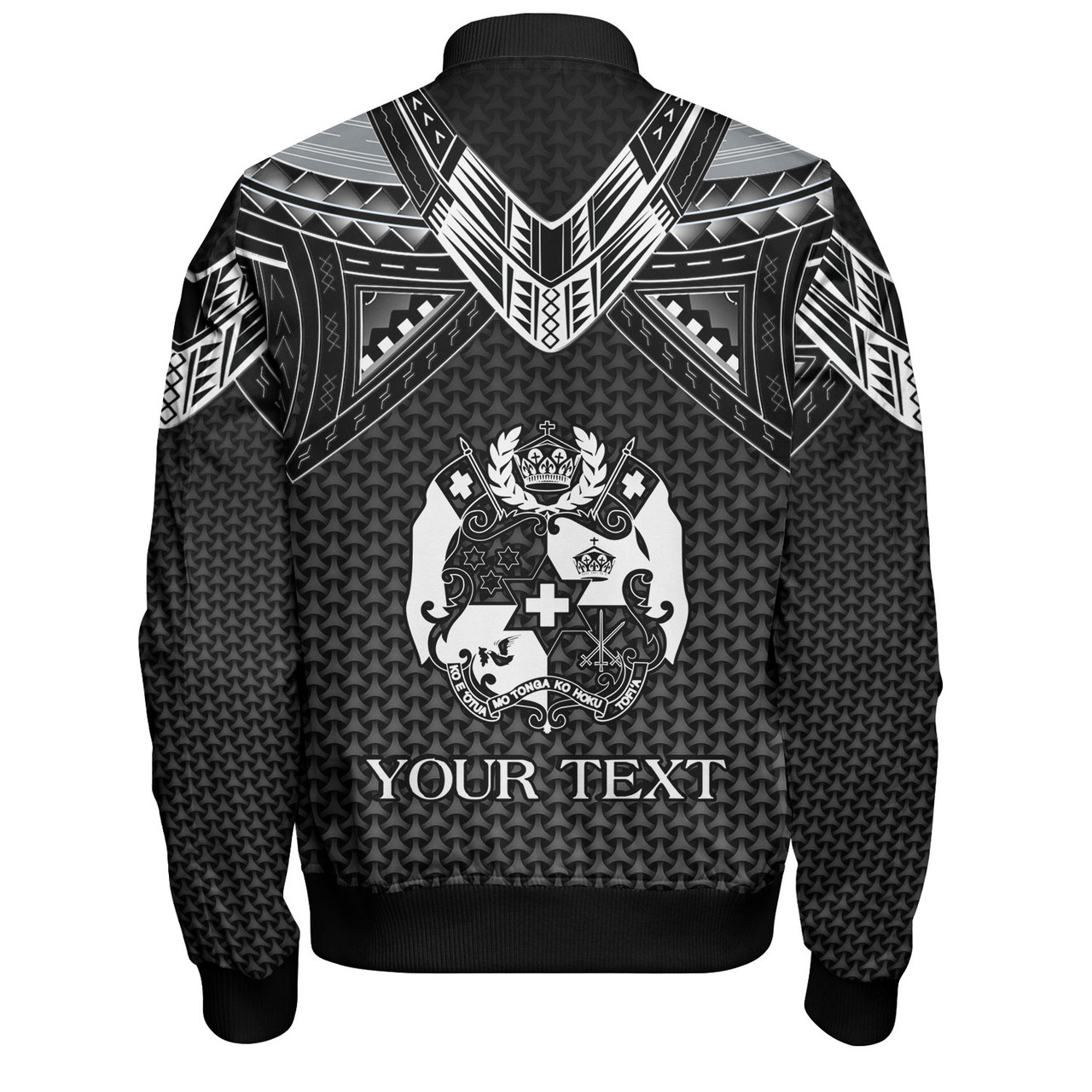 Tonga Custom Personalised Bomber Jacket Polynesian Tribal Tattoo