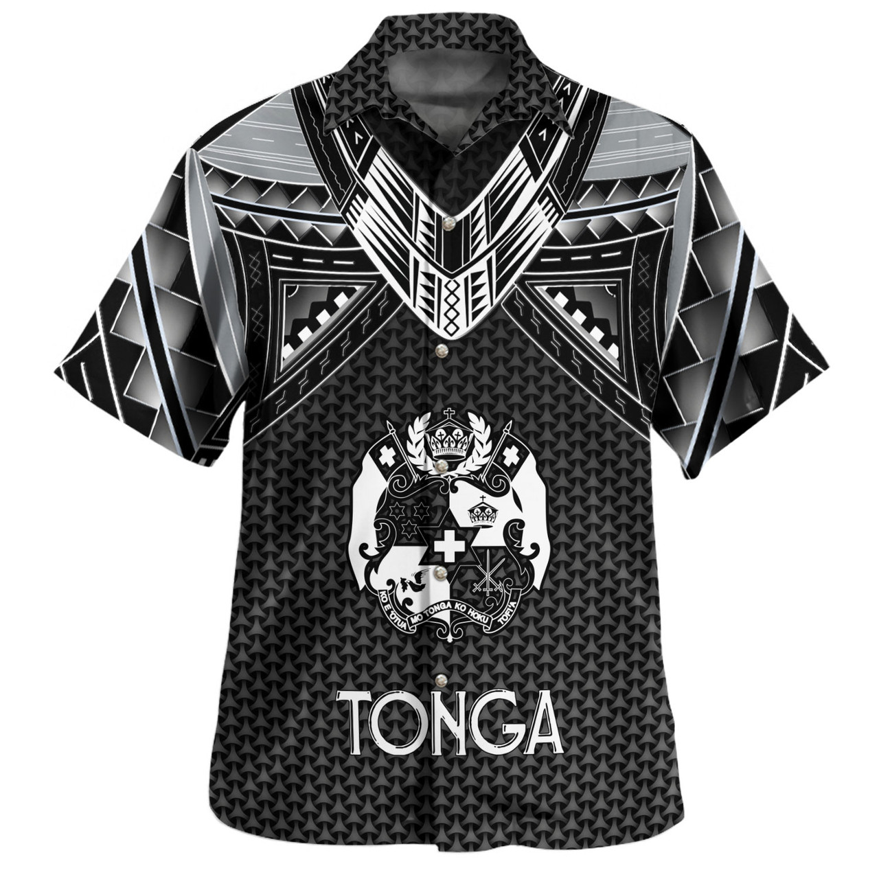 Tonga Custom Personalised Hawaiian Shirt Polynesian Tribal Tattoo